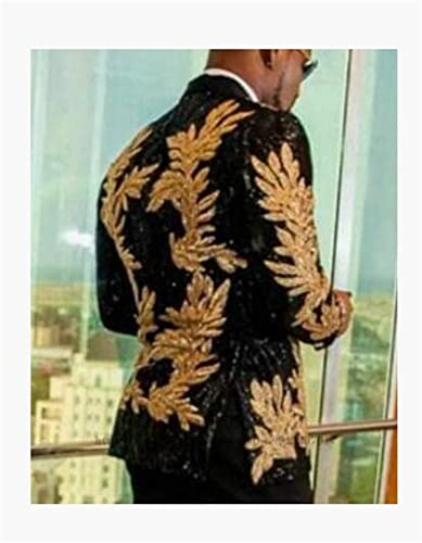 Embroidered Mens Suits Tuxedos(Jacket+Pants) Wedding Groom Blazer Office Suits3