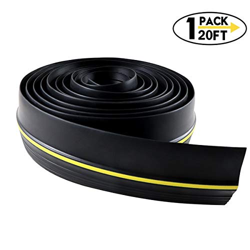 WHDZ Universal Garage Door Bottom Threshold Seal Strip, Rubber Weatherproof DIY Stripping Replacement