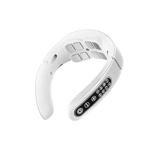 Appareil de massage électrique de la nuque - 8 têtes - 6 modes - 15 vitesses - Rechargeable par USB - Vibrations pulsées - Appareil de massage musculaire pour le cou