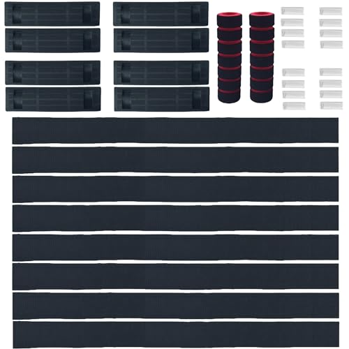 Pilika Hoverkart Ersatzgurte Ersatzklettband Gurte Rsatzgurte für Hoverboard Kart Selbstbalance Scooter Mit Schutzset,8Pcs