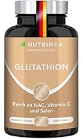 L-GLUTATHION reduziert zu 98% | Optimale Formel mit Vorläufern + Vitamin C | Tripeptid: Glutaminsäure, Cystein, Glycin | 90 Kapseln Vegan Hochdosiert