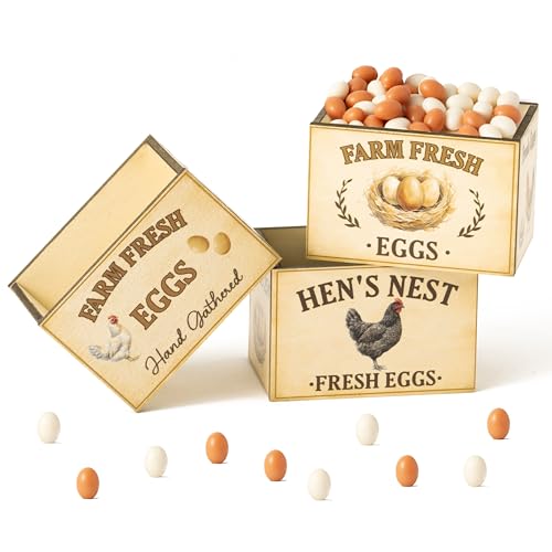 CPicdn 83Pcs Spring Miniature Farmhouse Crate with...