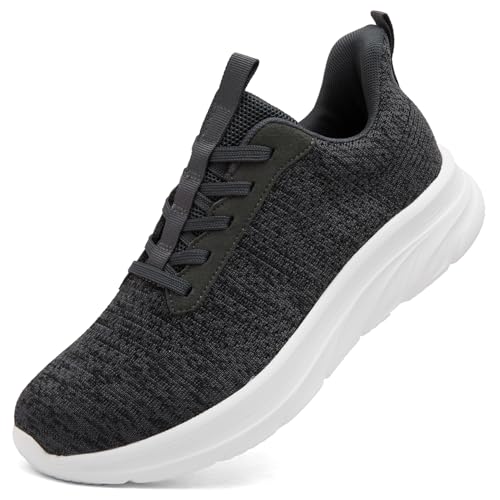 DimaiGlobal Zapatillas Deportivas Hombre Slip On Zapatillas de Deporte Sneakers Calzado Deportivo Ligeras y Transpirables Zapatillas Running Correr 39EU Gris Oscuro
