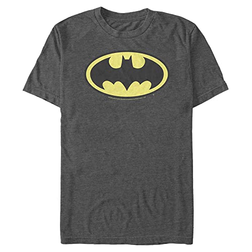 T-Shirt Homme DC Comics Logo Basique Noir Col Rond Vêtement Geek Manches Courtes