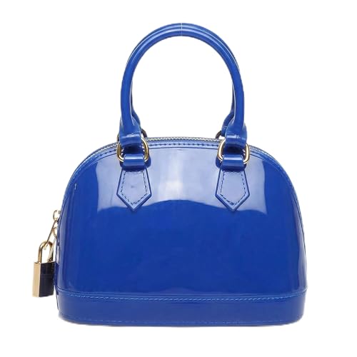Image of Jelly Crossbody Purse Shoulder Bag, Candy Color Tote Satchel Top-Handle Handbags for Women