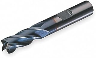 End Mill, HSS, TiCN, 1/2, 4 FL, SGL Sq End, CC