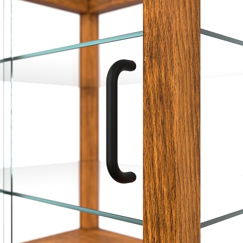 Image of KoolMore 20 in. 3-Tier Light Wood Countertop Dry Bakery Display Case, Pastry, Cake and Cookie Display with Tempered Glass