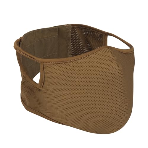 Qavctw Tactical Shooting Mask - Foldable Airsoft Silicone Half Face Mesh Military Mask for Shooting, Riding, Climbing, Paintball, Hunting