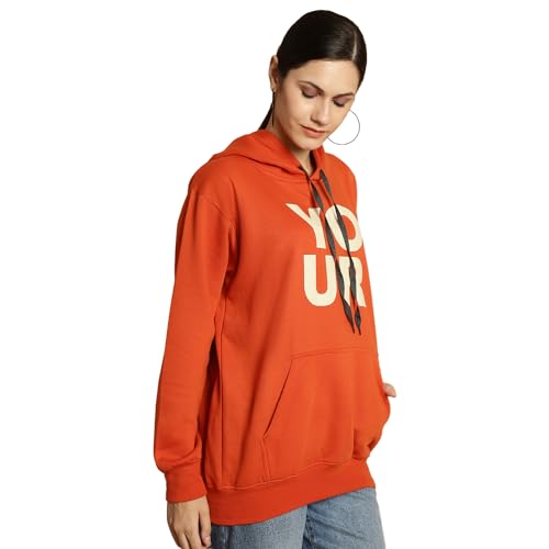Image of Mack Jonney Printed Hooded Cotton Fleece Sweatshirt for Women-MACK32482