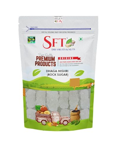 Image of SFT Dhaga Mishri, 1Kg | Rock Sugar | Pure Thread Crystal | Thread Mishri | Mishri Crystal