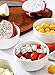 Teocera 10 Ounce Small Bowls, Dessert Bowls, Porcelain Ice Cream Bowls for Kitchen, Small Serving Bowls for Rice, Side Dishes, Dipping - Set of 6 (White, 4.25 Inch)