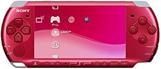 Sony PlayStation Portable (PSP) 3000 Series Handheld Gaming Console System - Red (Renewed)