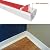 White Rubber Flexible 39Inches Flexible Quarter Round Flooring Molding Suitable for Curved Base Mold Applications, Wrapping Around Columns and Curved Starting Steps.
