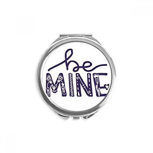 Miroir de poche à la main pour retouches rapides, résout le besoin d'un miroir de sac compact