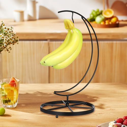 TOYANDONA Modern Upright Metal Banana Hanger Stand for Kitchen Countertop Fruit Display Holder with Sturdy Construction and Clean Smooth Iron Surface Versatile Home Decor Ornament - Image 8