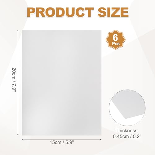 PATIKIL 6 Pcs Aluminum Sublimation Blanks, 7.9x5.9" Metal Sublimation Blank Sign Metal Photo Prints for Custom Personalized Frame Cards Photo, Pearl Silver by PATIKIL - Used condition - Image 2