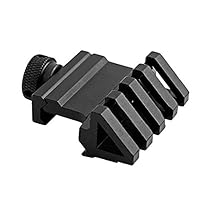 Gexgune 45 Grad Schiene Halterung, Aluminiumlegierung Sight Scope Offset Weber Rail Riser Mount mit Schraubenschlüssel