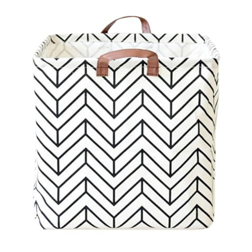 Cabilock Cesta Plegable de Almacenamiento Cuadrada de Lona y PE para Ropa Sucia Organizador Multiusos para Juguetes y Ropa Cesta Ligera para Dormitorio y Lavandería Diseño Patrón de