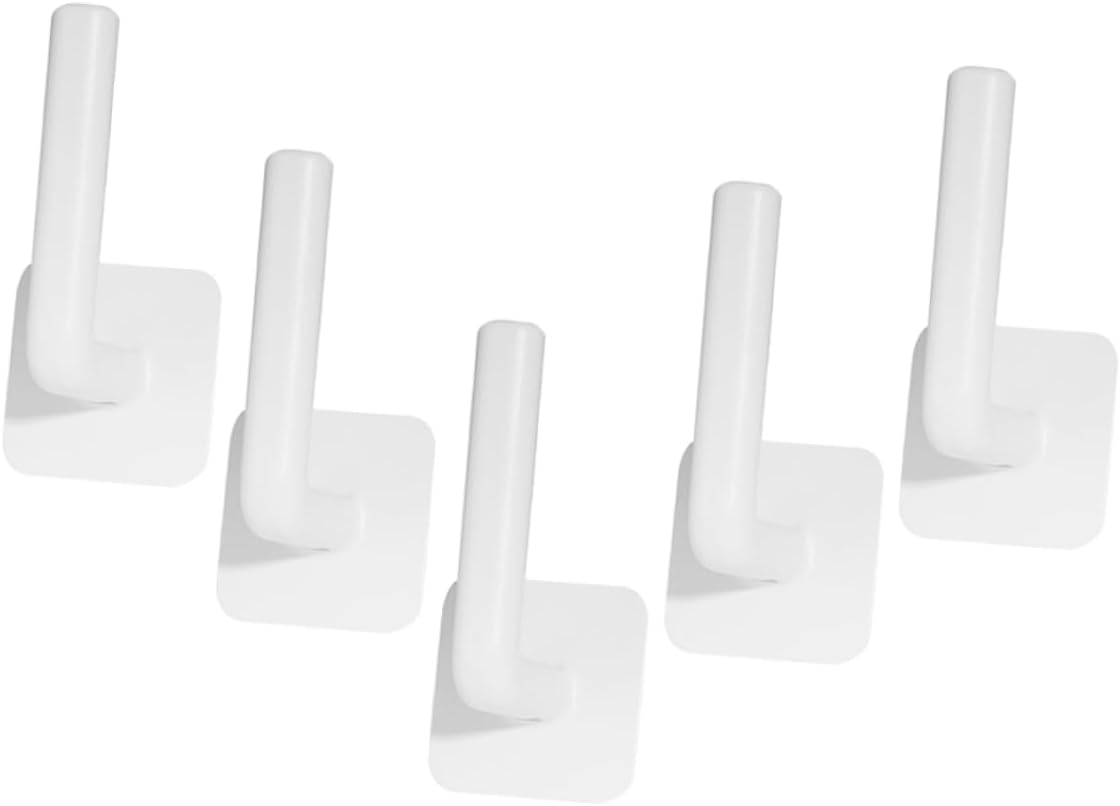 Ciieeo 3sets Self Adhesive Wall Hooks Versatile and Practical Wall Mount Hooks for Kitchen and Bathroom Organization No Drilling Required Easy Installation Strong Hold for Towels 5pcs*3