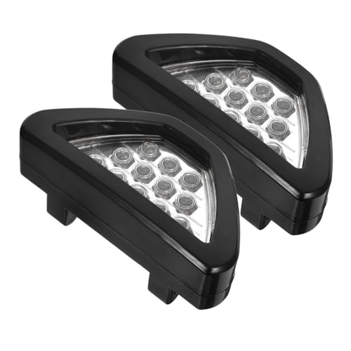 POPETPOP 2pezzi Luce Freno Auto Led Triangolo Flash Avvertimento Posteriore Luce Freno Veicolo Camion Antinebbia Lampeggiante Sicurezza