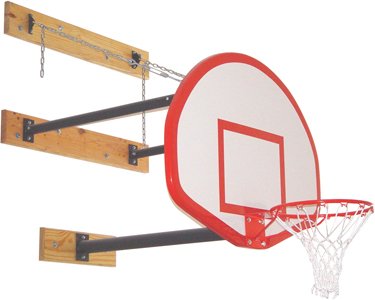 Gared Sports 2350-9120A 9 x 12 ft. Three-Point Wall Mount Series Extension Fan Shaped Board for Adjust-a-Goal