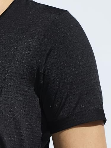 Image of Women's V Neck Cut & Sew Mesh Panel Top