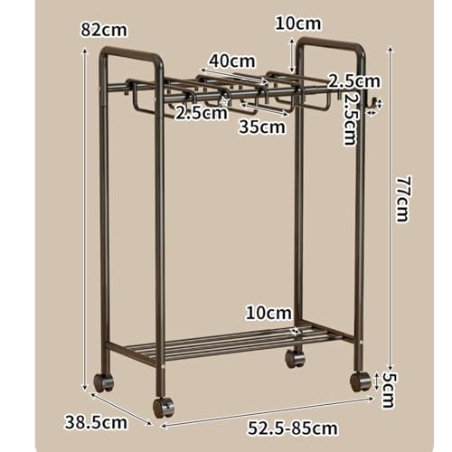 Portant de rangement mobile pour chambre moderne et dressing ordonné - 4