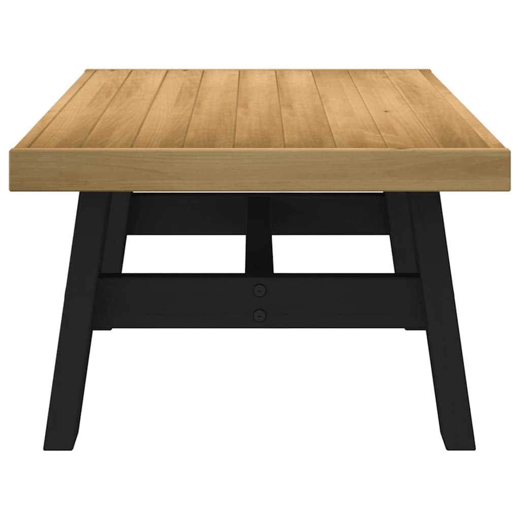 Mesa de centro NOAIN patas en forma de A, 120 x 60 x 40 cm, madera maciza de pino, mesa de café robusta para salón, mobiliario moderno