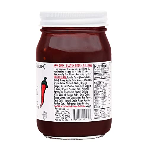 Bone Suckin Fords Gourmet Foods Bbq Sauce, Hot, 16 Ounce #TOP5