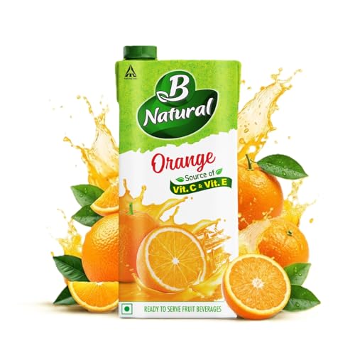 B Natural Zumo de naranja, bondad de fibra, 1 litro