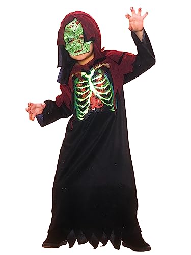 Disfraz Pirata Esqueleto Holograma Niño Talla M miniatura 1