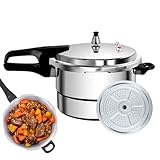 Olla de cocina de acero inoxidable, olla a presión de 7 litros, estante de vapor multiusos con diseño de utilidad de larga duración, accesorios para carne, verduras, pasta, frijoles, hotel, dormitorio