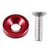 X AUTOHAUX Engine Water Tank Radiator Bracket Radiator Stay Mount Bracket and Washer Kit for Honda Civic 1996-2000 Aluminum Alloy Red 1 Set