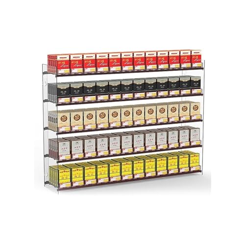 Présentoir à cigarettes à poussée automatique pour alignement parfait en rayon