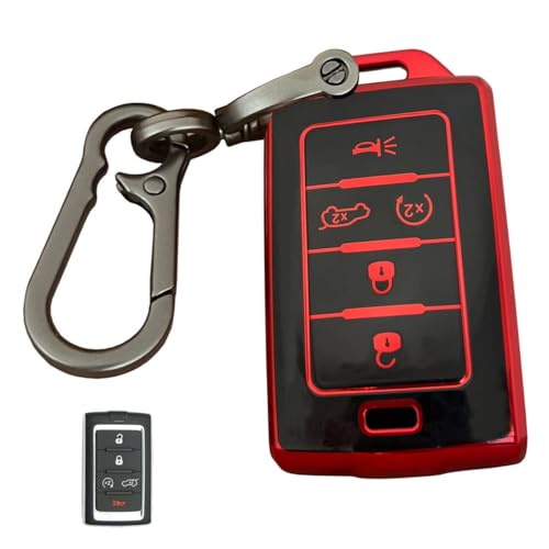 Coque de clé Jeep Wagoneer anti-choc étui protecteur 5 boutons bicolore haute résistance