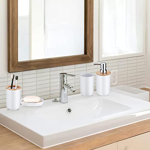 MissFox 6 Pezzi Set Bagno Accessori Completo, Set