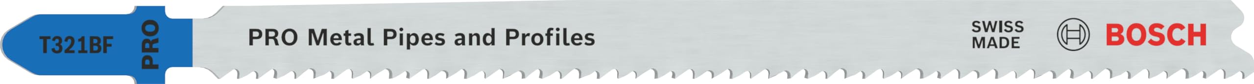 Bosch 2x PRO Metal Pipes and Profiles T321BF Jigsaw Blade (for Metal pipes and profiles, Steel sheets, Length 132 mm, Professional Accessory Jigsaw)