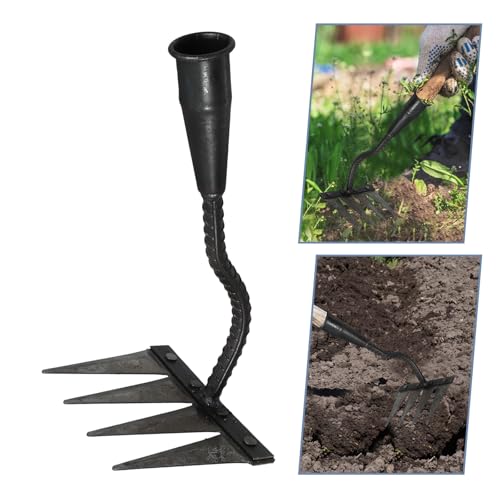 Rastrillo para Jardín Toyvian con 4 púas de Acero miniatura 7