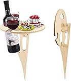 picknicktisch holz metall 🍷【Extrem geringes Gewicht】 Aufgrund des genialen Designs und Materials ist es viel leichter. Wenn Sie zu den Partys gehen oder Fahrrad fahren, ist es leicht zu tragen, es wird nicht viel Arbeit aufgewendet. Sie müssen keine schweren Tische mehr zu Ihren Partys verschieben.