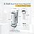 NANABIMIC 3 Inch Dual Flush Valve & Push Button Replacement Parts Kit for 2-Piece Toilet, Includes Flush Valve with Push Button and Bolts.