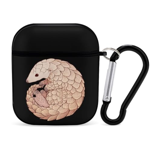 Pangolin Curled Up Case Compatible with Airpods 2 1 Generation