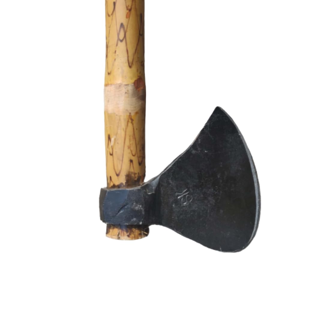 Agronova Lightweight Handmade Kulhadi (Axe) with 90 cm Bamboo Handle - Durable and Ergonomic Axe for Everyday Light Use - Perfect for Chopping, Trimming, and Small Outdoor Projects - Easy to Handle (B0CHPRRF3L) Amazon Price History, Amazon Price Tracker