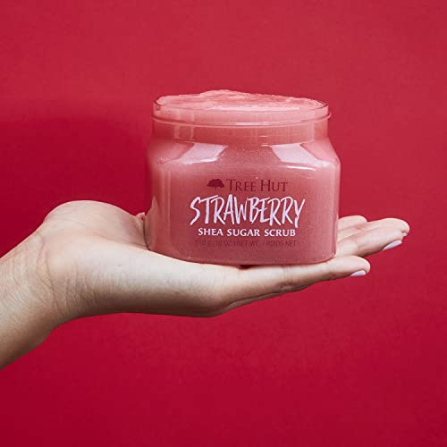 image for Tree Hut Strawberry Shea Sugar Scrub, Exfoliating, Hydrating & Moistur