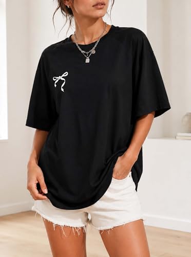 Image of Remidoo Oversized Graphic Tshirts for Women Casual Loose Fit Short Sleeve Tee