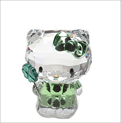 SWAROVSKI Hello Kitty Lucky Charm Hello Kitty ' Lucky Clover ' Crystal Figure Peridot 5004741 (Paral