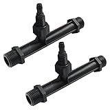 What Will You Get: You will receive 2 pcs of 1/2 inch black Venturi Injector Tubes. We offer three different product sizes to choose from: 3/4 inch, 1/2 inch, and 1 inch. They exhibit outstanding performance and versatility to enhance your irrigation...