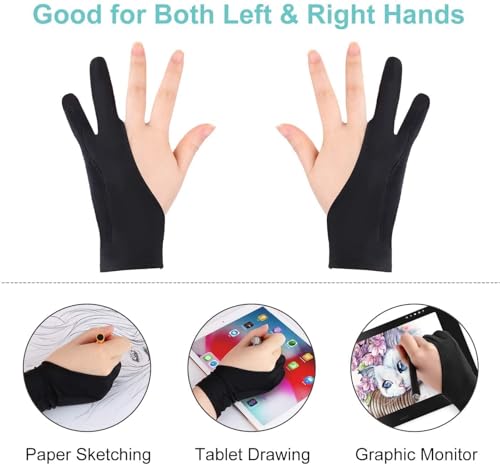 Art Ranger Two-Finger Lycra Glove, Black - Image 4
