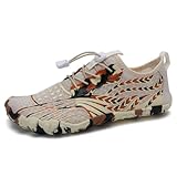 WateLves Water Shoes Men Women Barefoot Quick-Dry Aqua Sock Outdoor Athletic Sport Shoes Kayaking Boating Hiking Surfing(Brown,37)