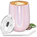 CISHANJIA Termo Cafe 360ml, Taza Térmica de Viaje Reutilizable de Acero Inoxidable con Aislamiento al Vacío con Tapa Ecológica a Prueba de Derrames, sin BPA, Taza de Café, Peso Ligero(Rosa)