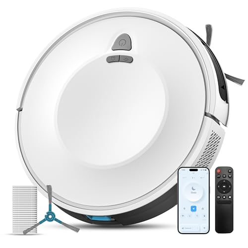 E2 Robot Aspirador con Mapeo 6000 Pa, 150 Minutos de Autonomía, Depósito Grande de 660mL, Control...